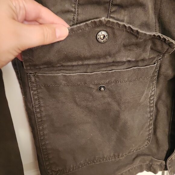 Converse One Star Women's Dark Green Military Style Jacket Size S - Picture 4 of 9